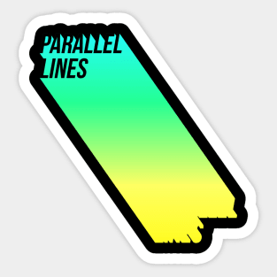 Parallel Lines, Skiing Stickers, Slalom skiing, snowboarding stickers, mountain skiing gifts Sticker